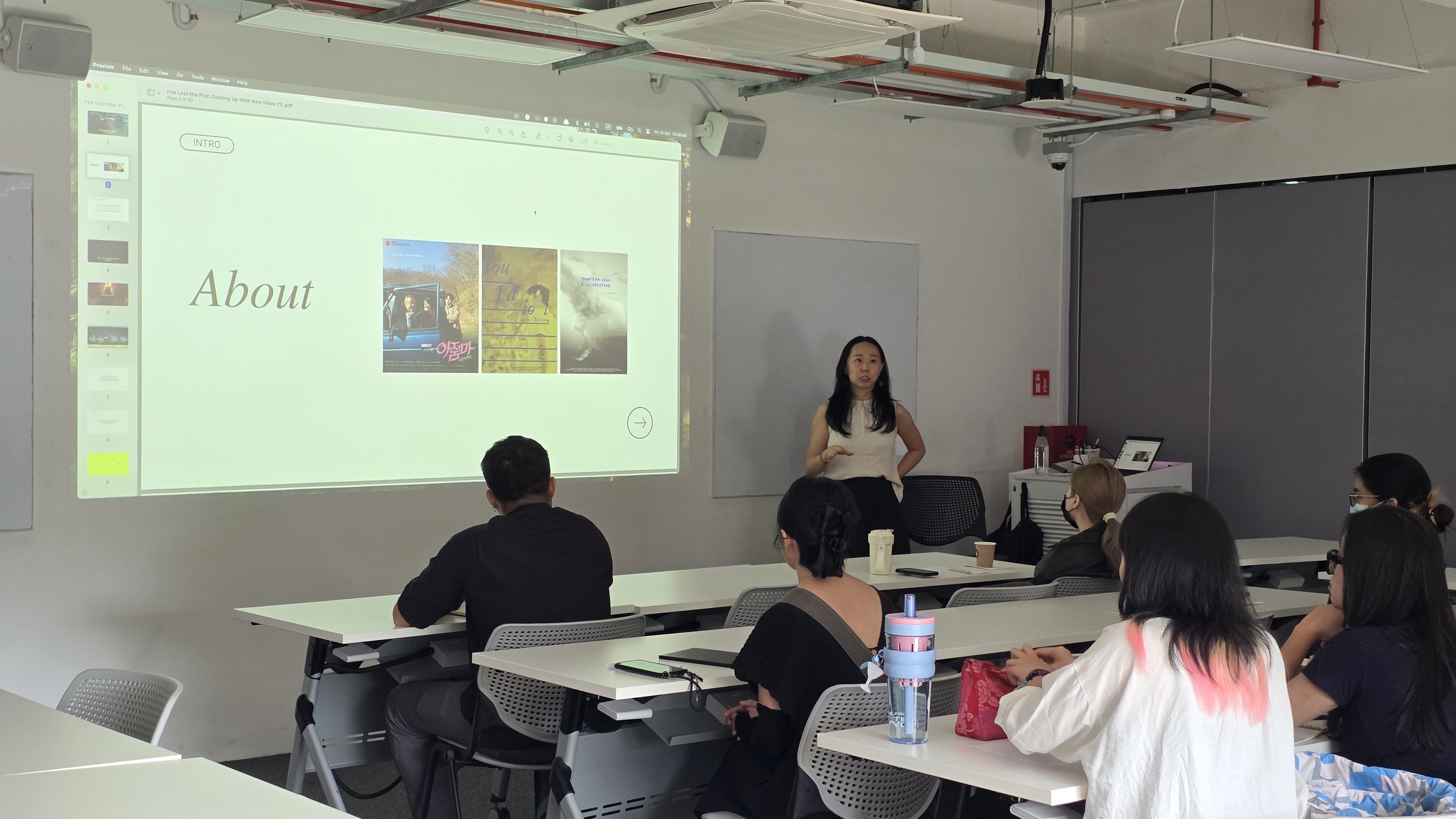 Workshop with Singaporean producer and screenwriter Kris Ong.